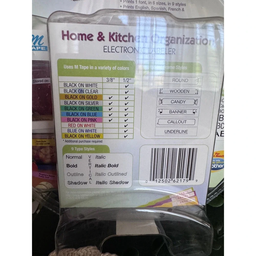 Brother P-Touch PT-70HK Home Kitchen Electronic Labeler New Sealed 2 M-Tapes